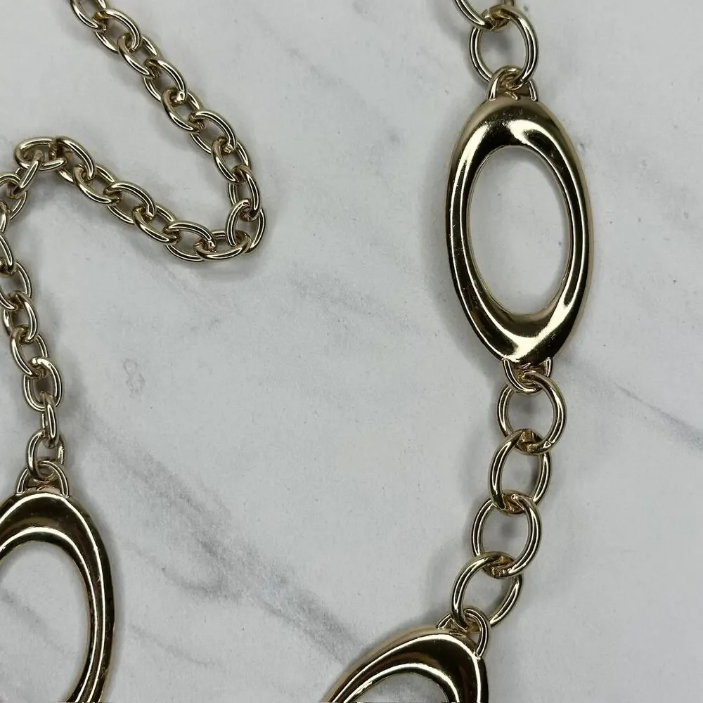 Fossil Gold Chain Belt Oval Link Extra Large/2X (XL/2X) ✨